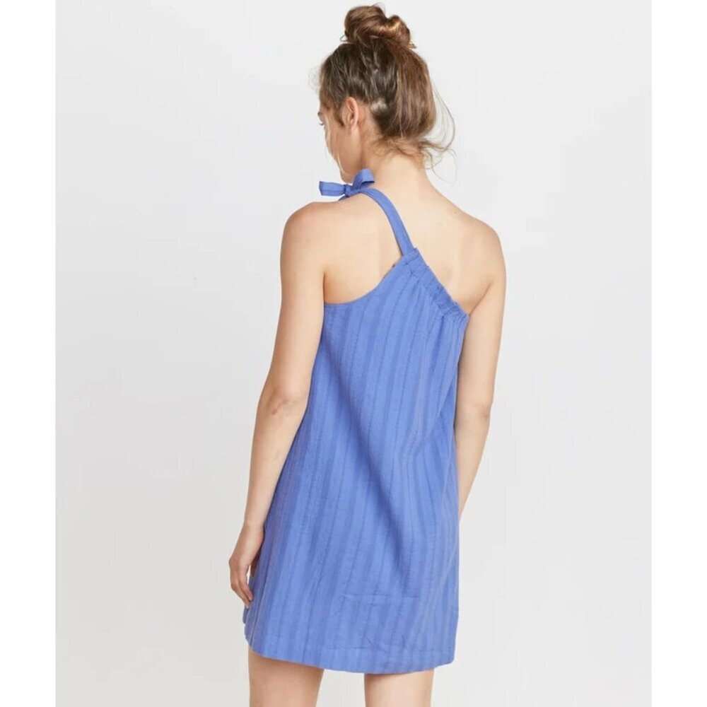 Marine Layer Women's Cassia Dress Shoulder Ties Medium Beachy Nautical - Picture 2 of 11